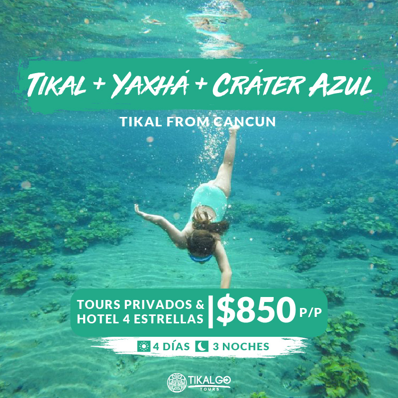 Tikal + Yaxha + Crater Azul